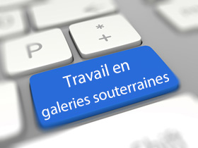 Travailleur en souterrain