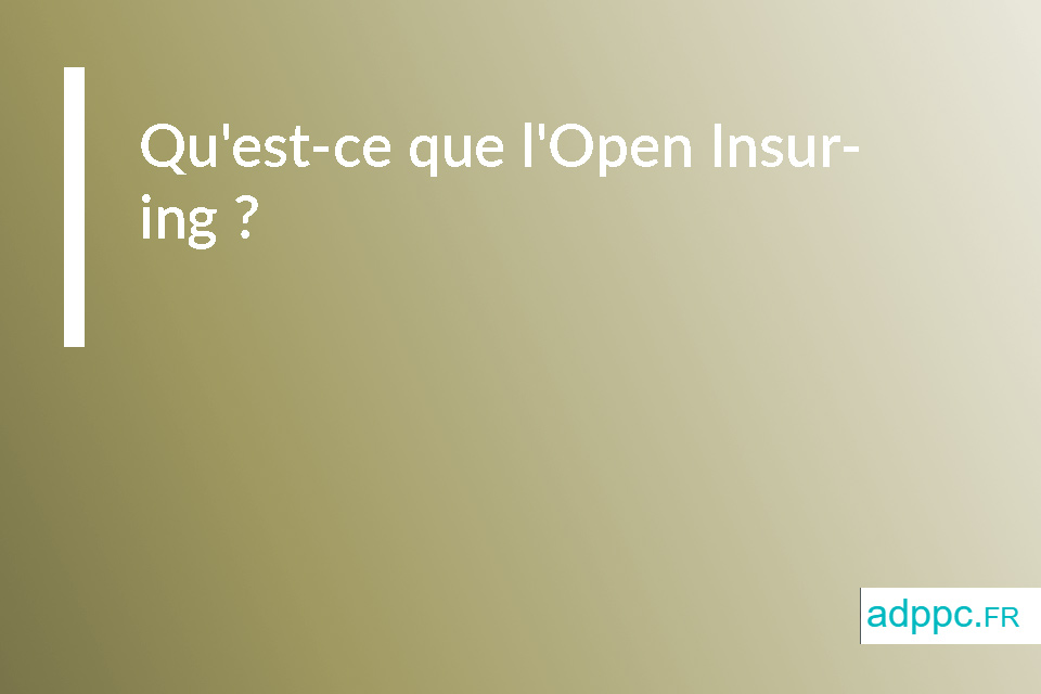 Qu'est-ce que l'Open Insuring ?