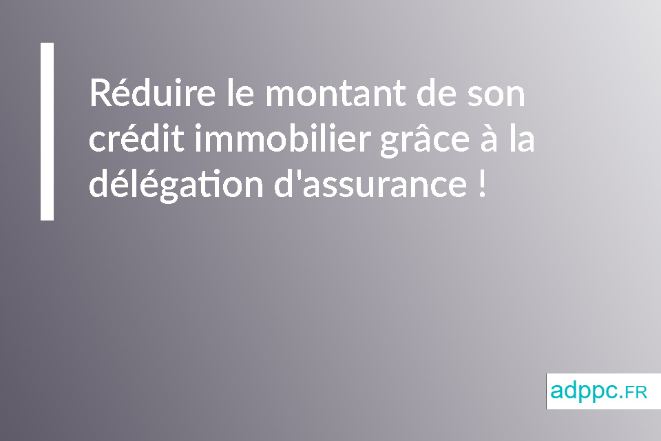 Réduire le montant de son crédit immobilier grâce à la délégation d'assurance !