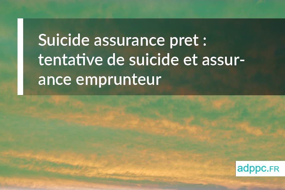 suicide assurance pret