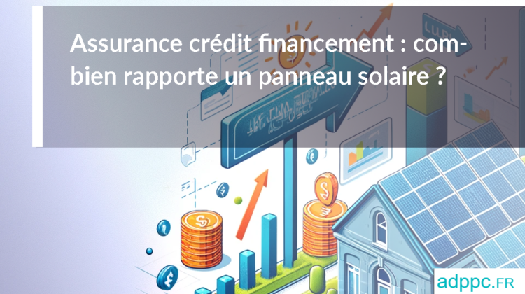 Assurance crédit financement : combien rapporte un panneau solaire ?