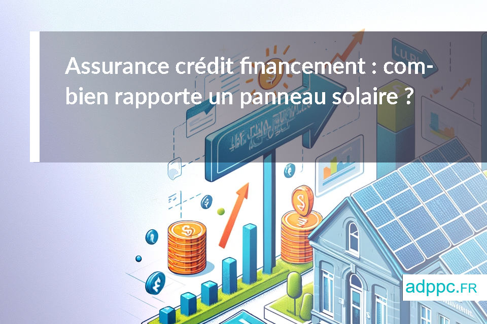 Assurance crédit financement : combien rapporte un panneau solaire ?